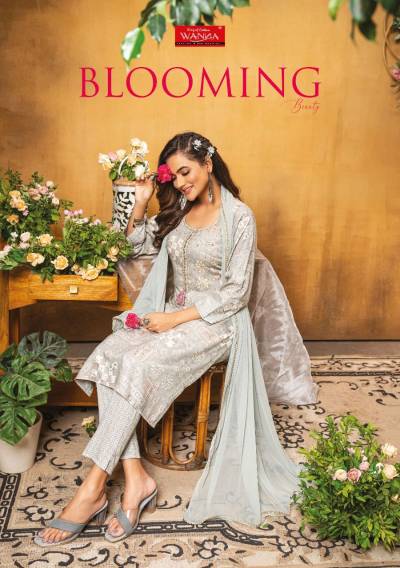 Blooming Beauty By Wanna Designer Handwork Kurti With Pant Collection
